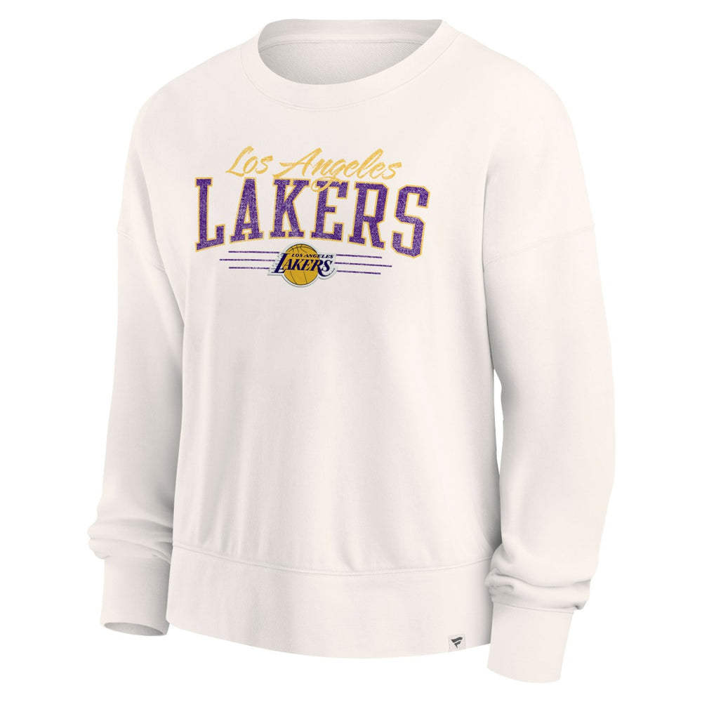 Los Angeles Lakers Women's Close the Game Pullover Sweatshirt - Cream sale