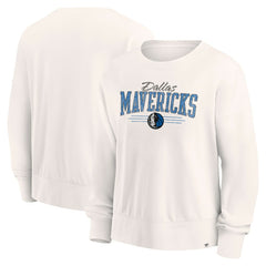 Dallas Mavericks Women's Close the Game Pullover Sweatshirt sale - Cream on sale