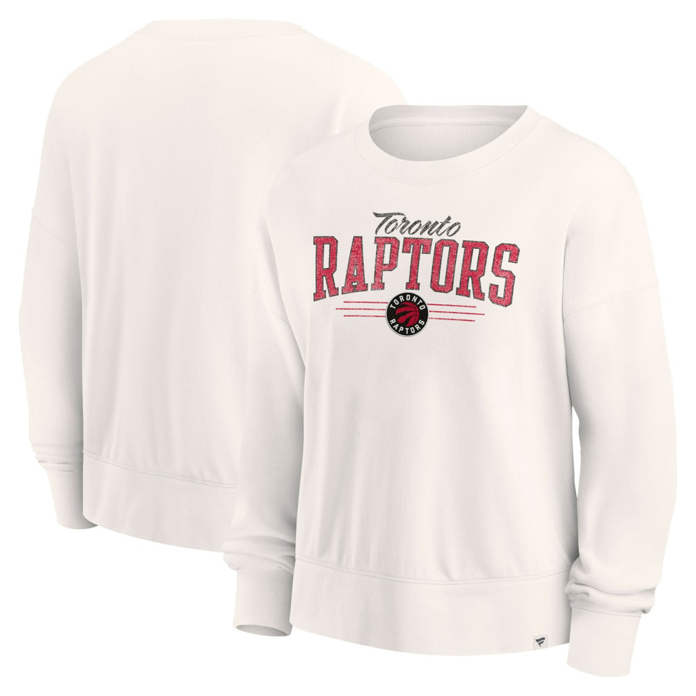 Toronto Raptors Women's Close the Game Pullover Sweatshirt - Cream cheap