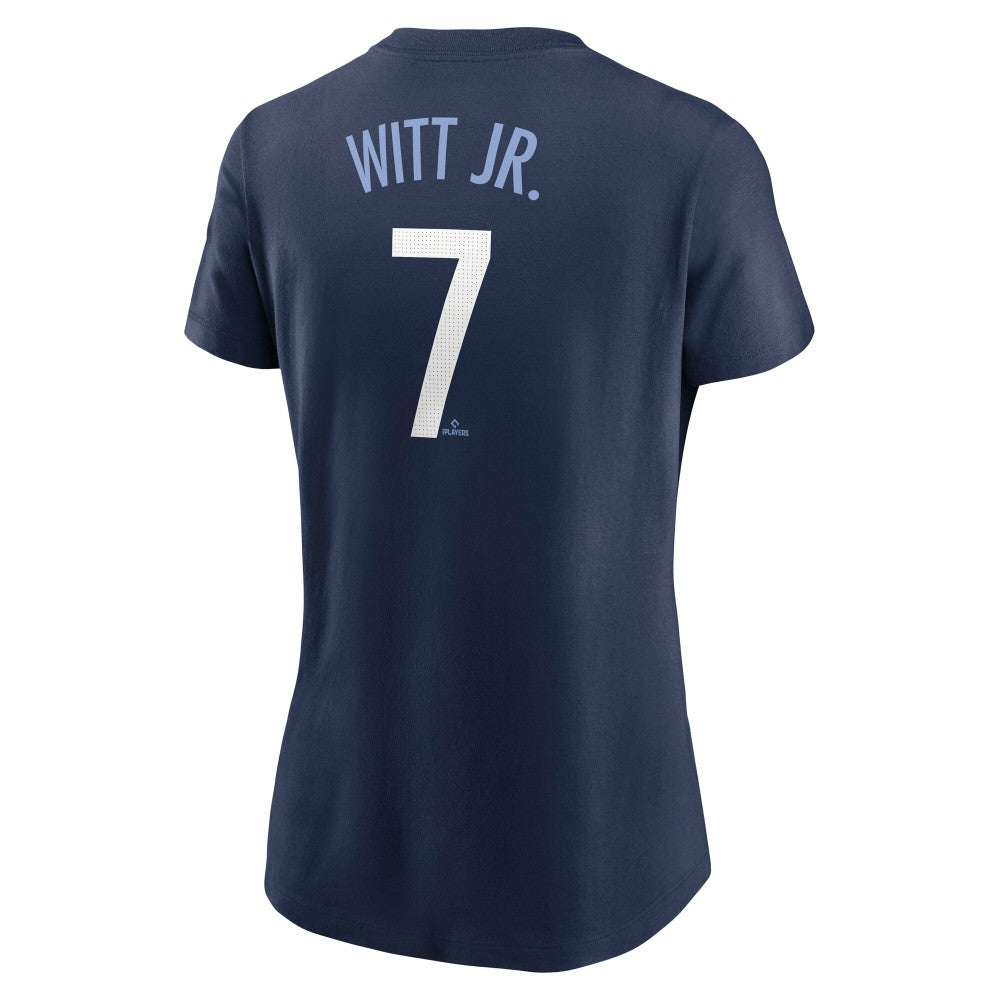 Bobby Witt Jr. Kansas City Royals Women's City Connect Fuse Name & Number T-Shirt Navy