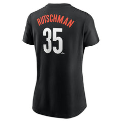 Adley Rutschman Baltimore Orioles Women's City Connect Fuse Name & Number T-Shirt Black