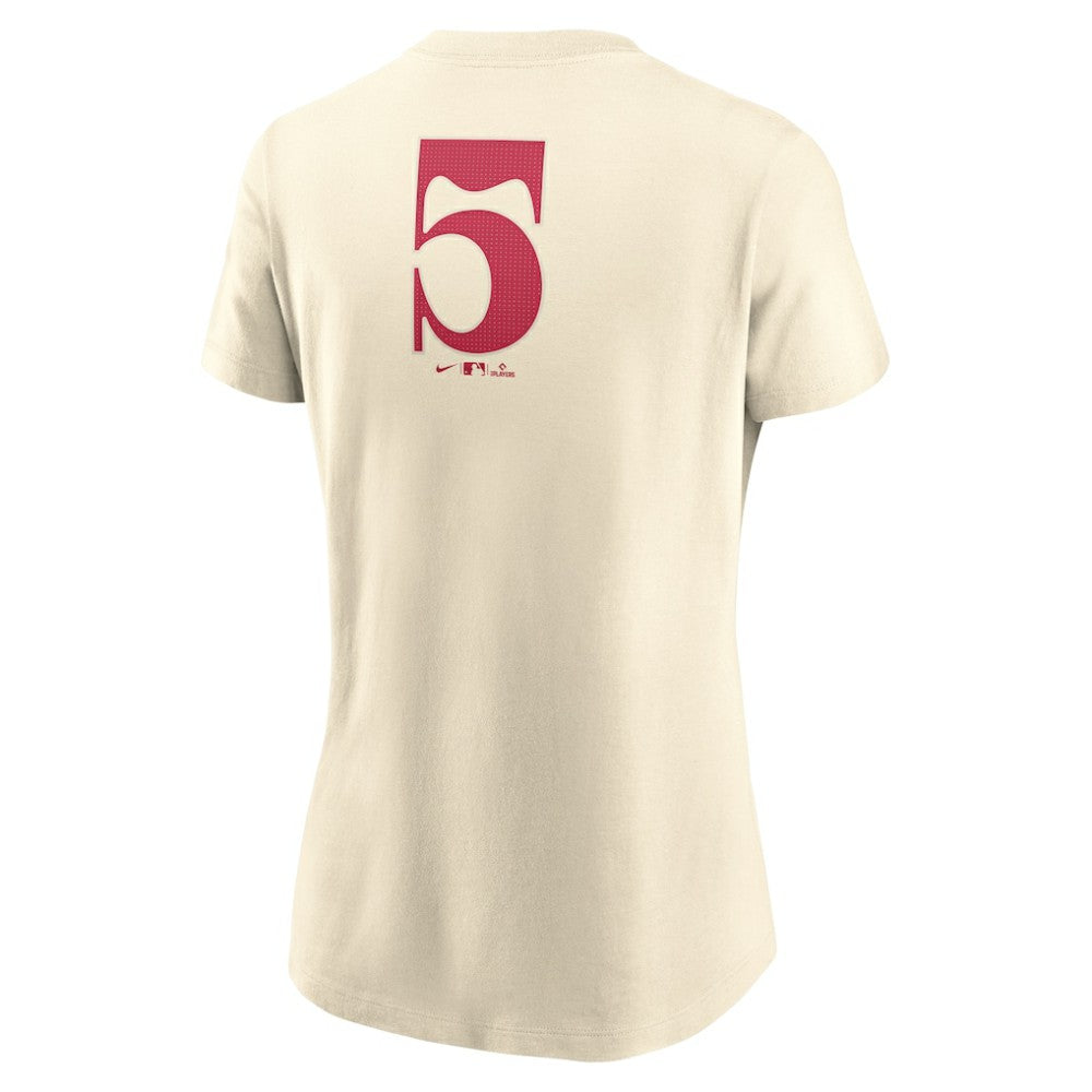 Texas Rangers Women's City Connect Fuse Name & Number T-Shirt Cream