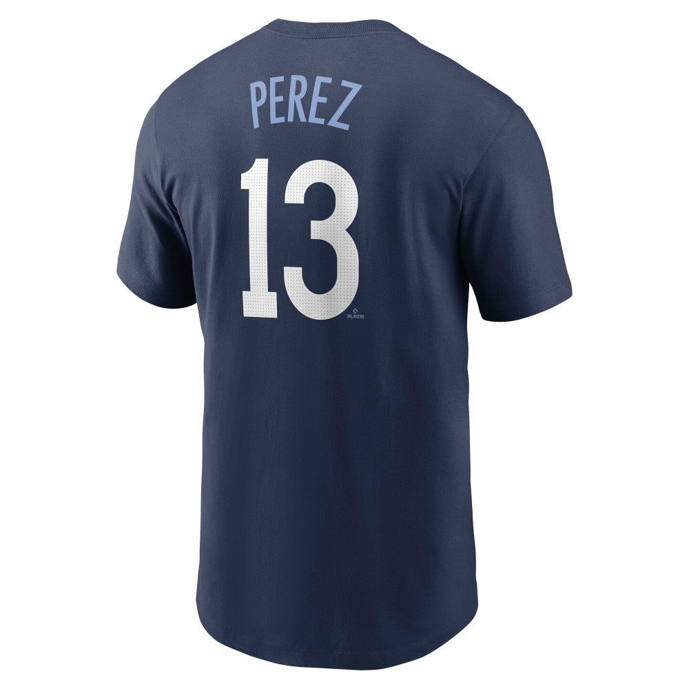 Salvador Perez Kansas City Royals 2024 City Connect Fuse Name & Number T-Shirt Navy