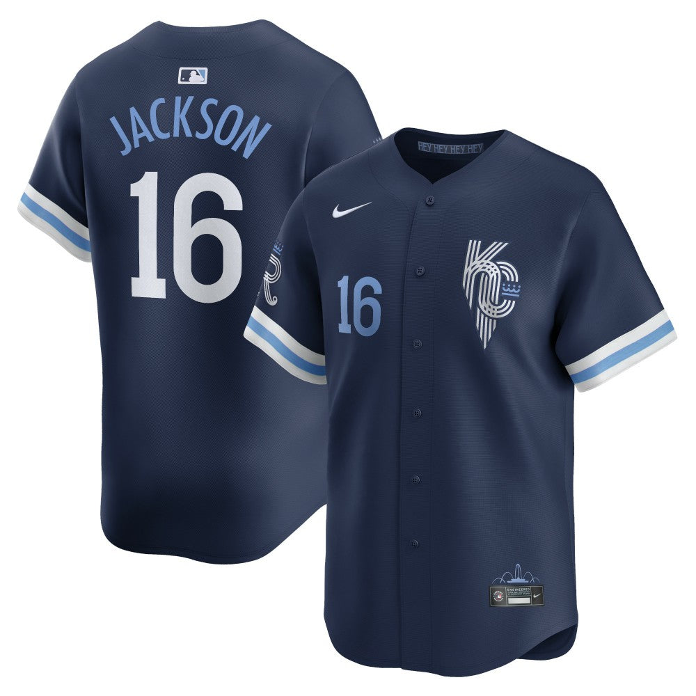Bo Jackson Kansas City Royals City Connect Retired Player Jersey Navy