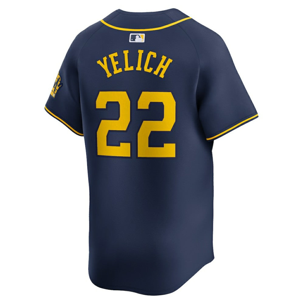 Christian Yelich Milwaukee Brewers Alternate Limited Player Jersey - Navy