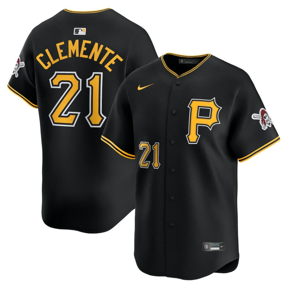 Roberto Clemente Pittsburgh Pirates Alternate Limited Jersey - Black