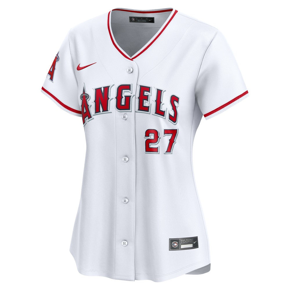 Mike Trout Los Angeles Angels Women's Home Limited Player Jersey White