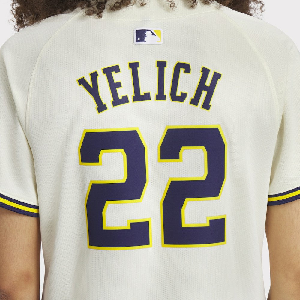 Christian Yelich Milwaukee Brewers Women's Home Limited Player Jersey Cream