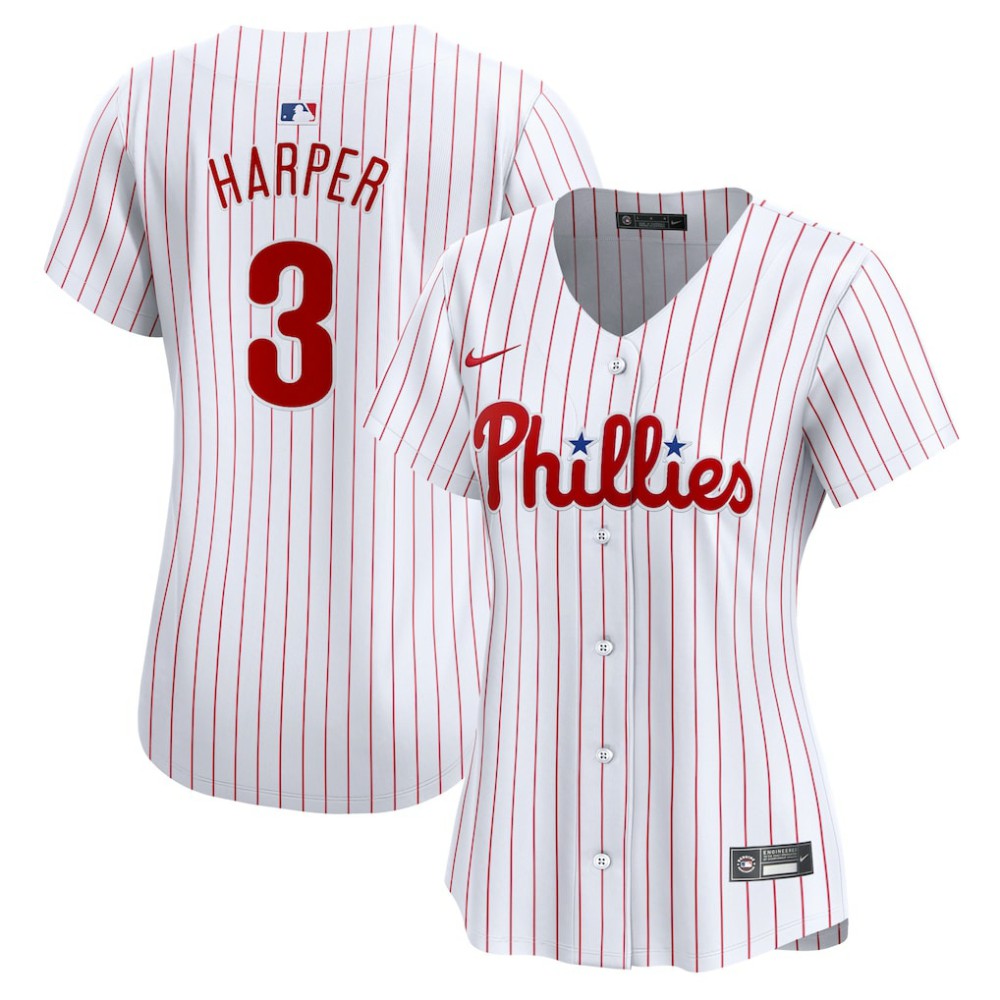 Bryce Harper Philadelphia Phillies Women's Home Limited Player Jersey White