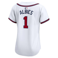 Ozzie Albies Atlanta Braves Women's Home Limited Player Jersey White