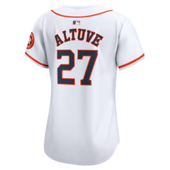 Jose Altuve Houston Astros Women's Home Limited Player Jersey White