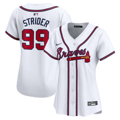 Spencer Strider Atlanta Braves Women's  Home Limited Player Jersey White