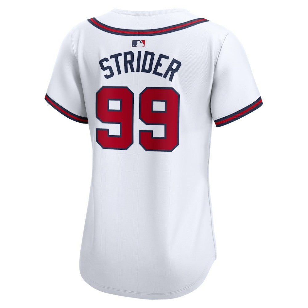Spencer Strider Atlanta Braves Women's  Home Limited Player Jersey White