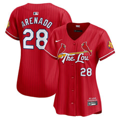 Nolan Arenado St. Louis Cardinals Women's 2024 City Connect Limited Player Jersey Red