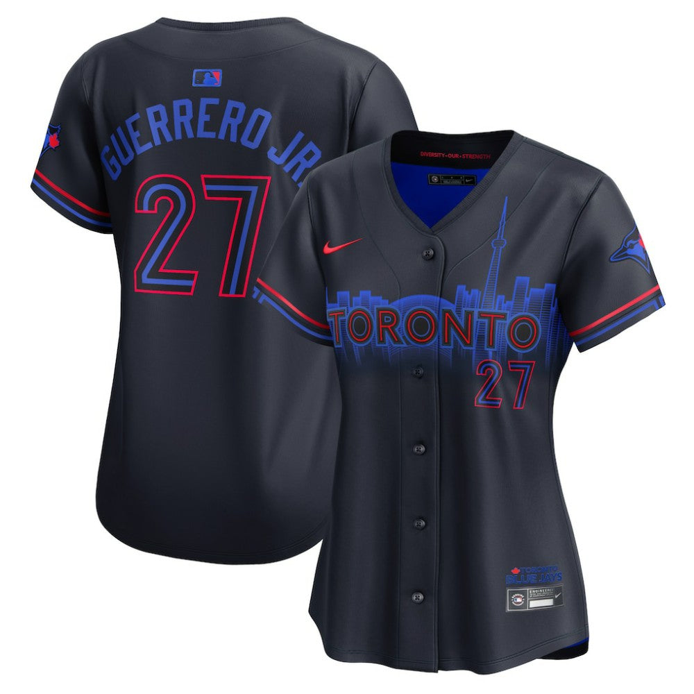 Vladimir Guerrero Jr. Toronto Blue Jays Women's 2024 City Connect Limited Player Jersey Navy