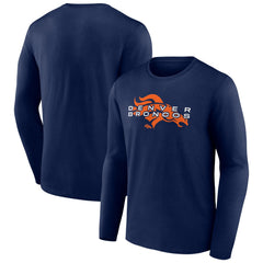 Denver Broncos Advance to Victory Long Sleeve T-Shirt - Navy outlet