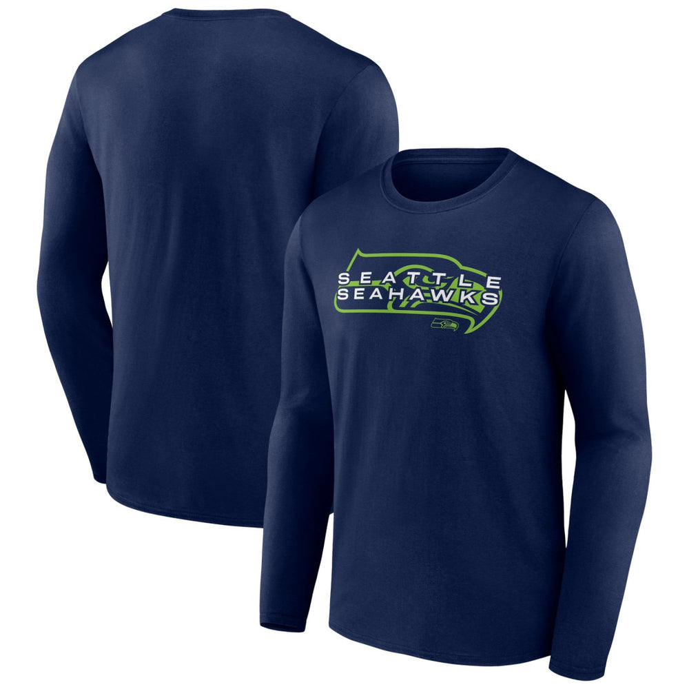 Seattle Seahawks Advance to Victory Long Sleeve T-Shirt - College Navy discount