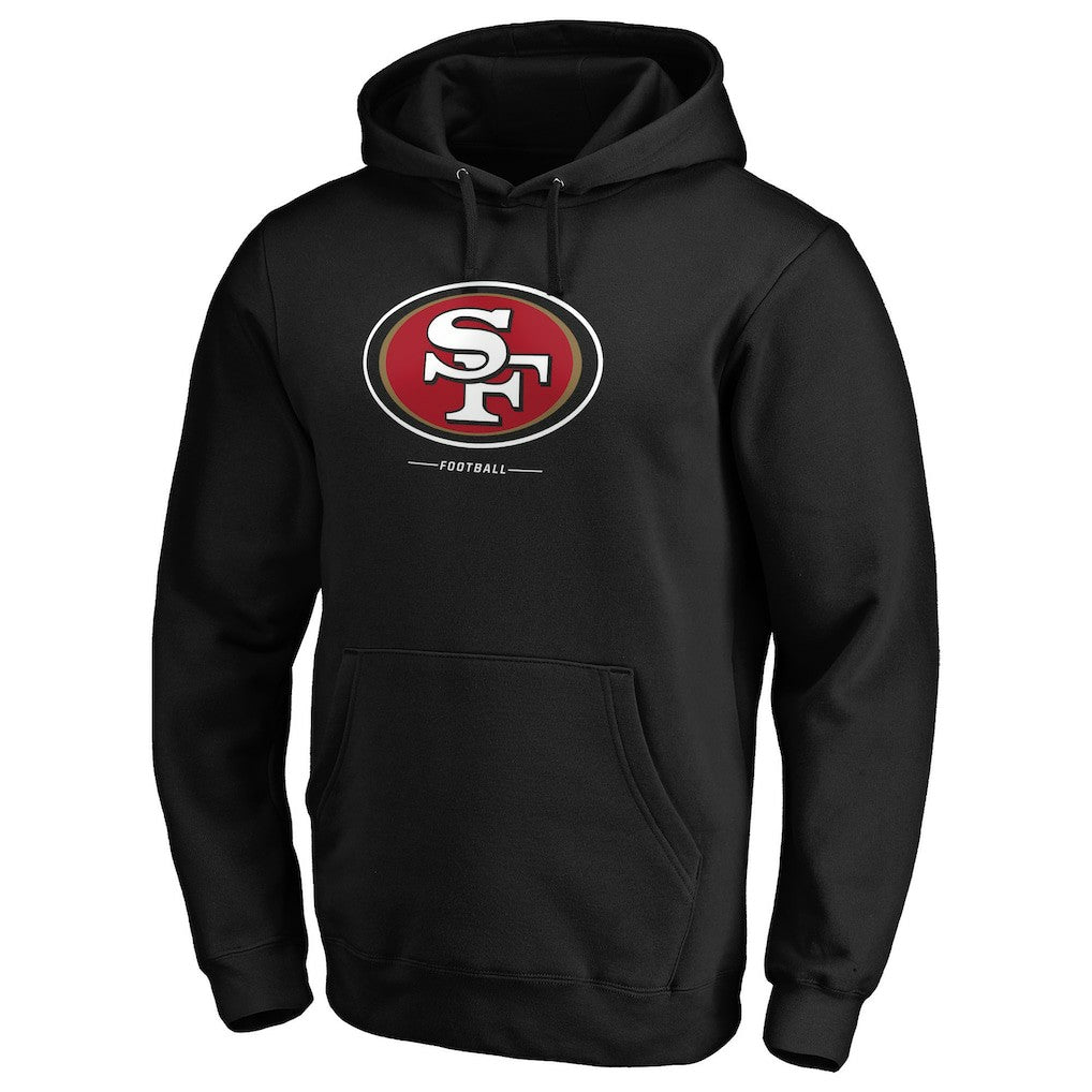 San Francisco 49ers Team Lockup Pullover Hoodie - Black cheap
