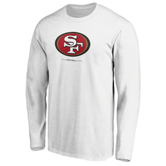 San Francisco 49ers Team Lockup Long Sleeve T-Shirt - White sale