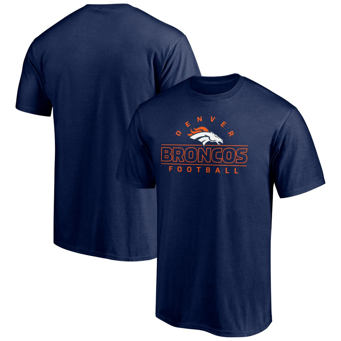 Denver Broncos Dual Threat T-Shirt - Navy online