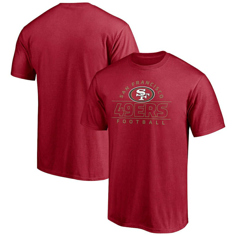 San Francisco 49ers Dual Threat T-Shirt - Scarlet sale