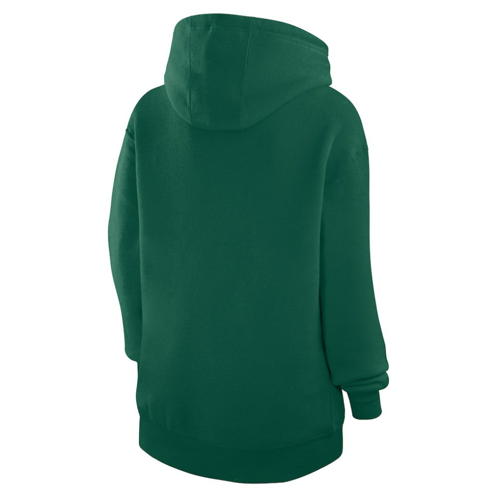 Athletics G-III 4Her by Carl Banks Women's Heart Fleece Pullover Hoodie Green