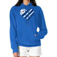 Toronto Blue Jays G-III 4Her by Carl Banks Women's Heart Fleece Pullover Hoodie Royal