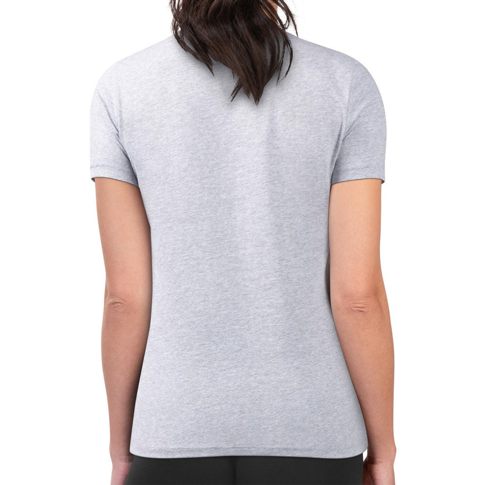 Cincinnati Reds G-III 4Her by Carl Banks Women's Super-Slim Fit Lightweight Heart Graphic T-Shirt Heather Gray