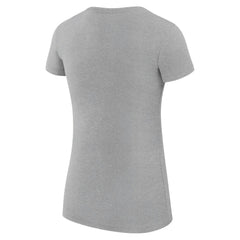 Kansas City Royals G-III 4Her by Carl Banks Women's Super-Slim Fit Lightweight Heart Graphic T-Shirt Heather Gray