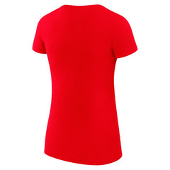 Los Angeles Angels G-III 4Her by Carl Banks Women's Super-Slim Fit Lightweight Heart Graphic T-Shirt Red