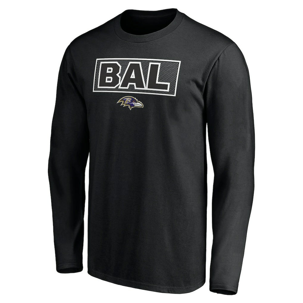 Baltimore Ravens Squad Throwbacks Long Sleeve T-Shirt - Black discount