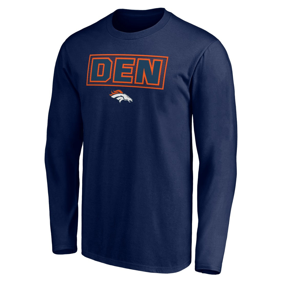 Denver Broncos Squad Throwbacks Long Sleeve T-Shirt - Navy sale
