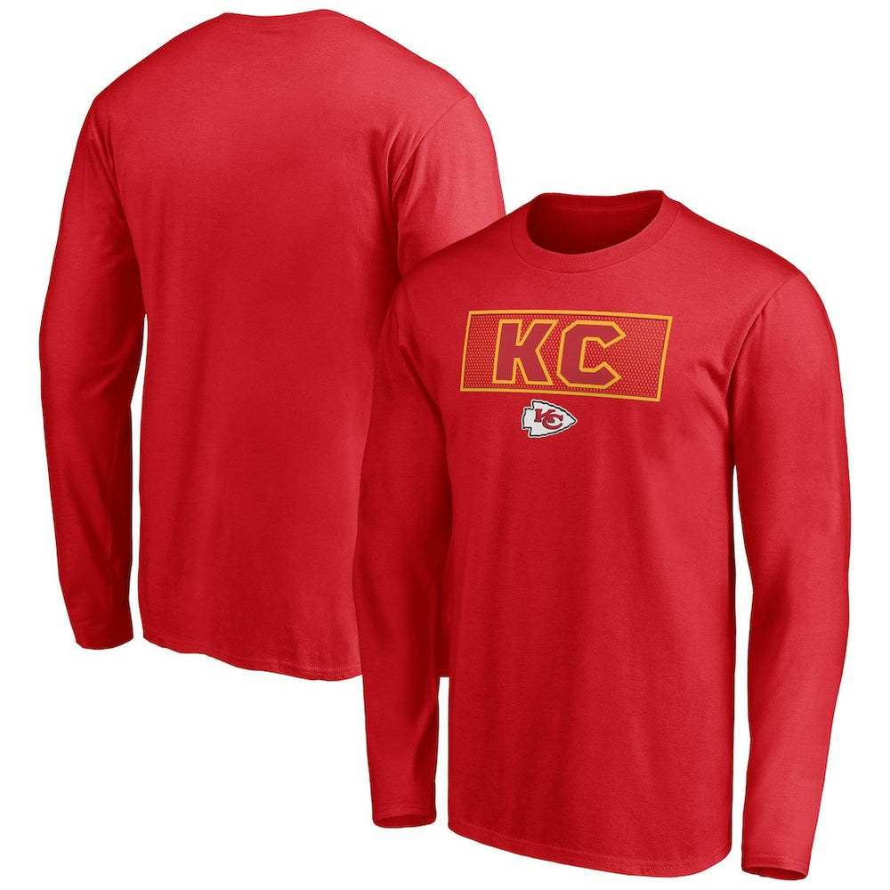 Kansas City Chiefs Squad Throwbacks Long Sleeve T-Shirt - Red outlet
