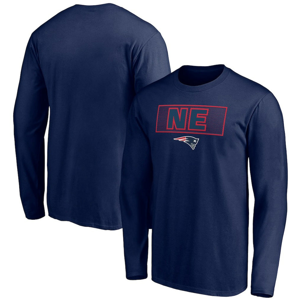New England Patriots Squad Throwbacks Long Sleeve T-Shirt - Navy sale