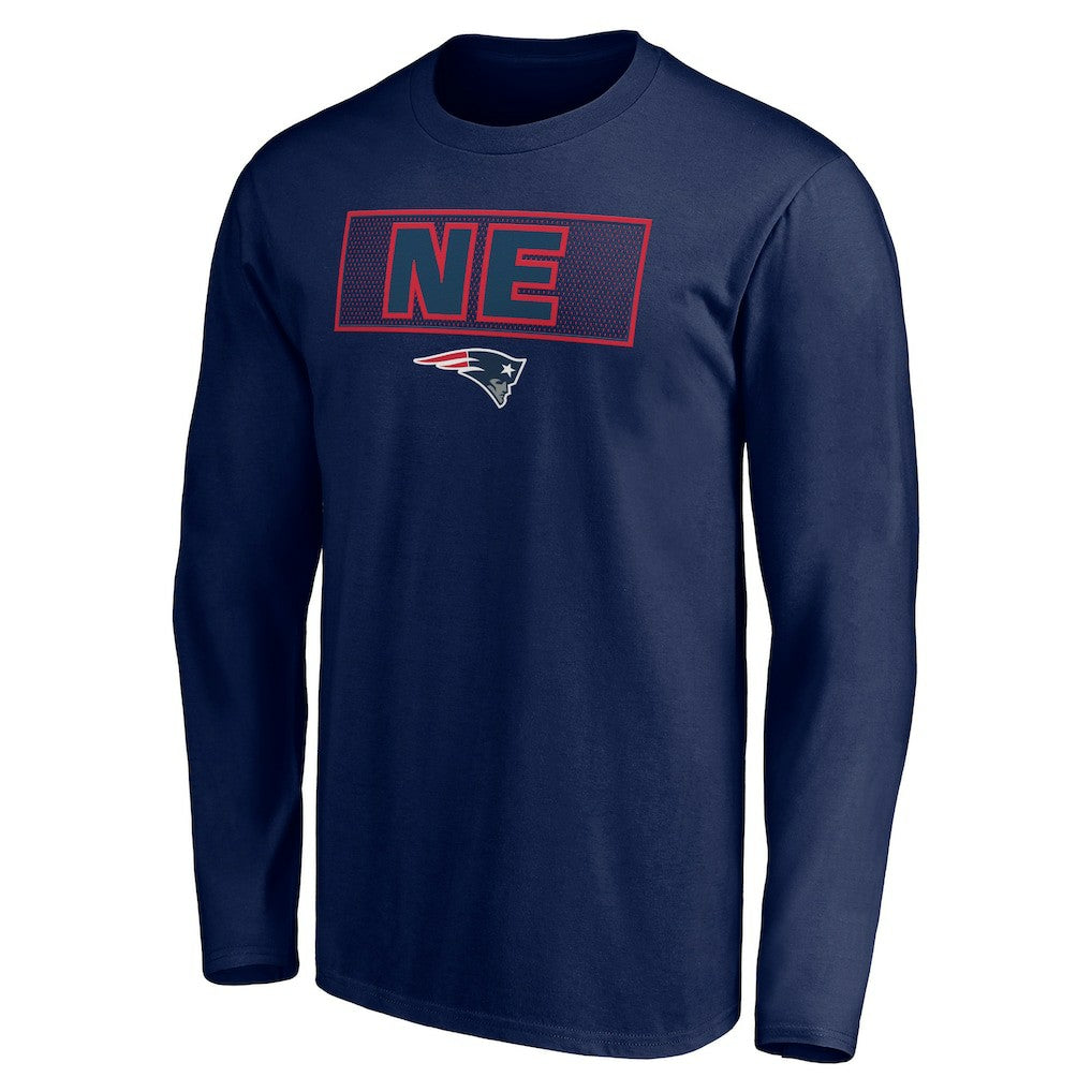 New England Patriots Squad Throwbacks Long Sleeve T-Shirt - Navy sale
