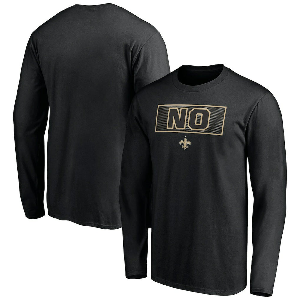 New Orleans Saints Squad Throwbacks Long Sleeve T-Shirt - Black cheap