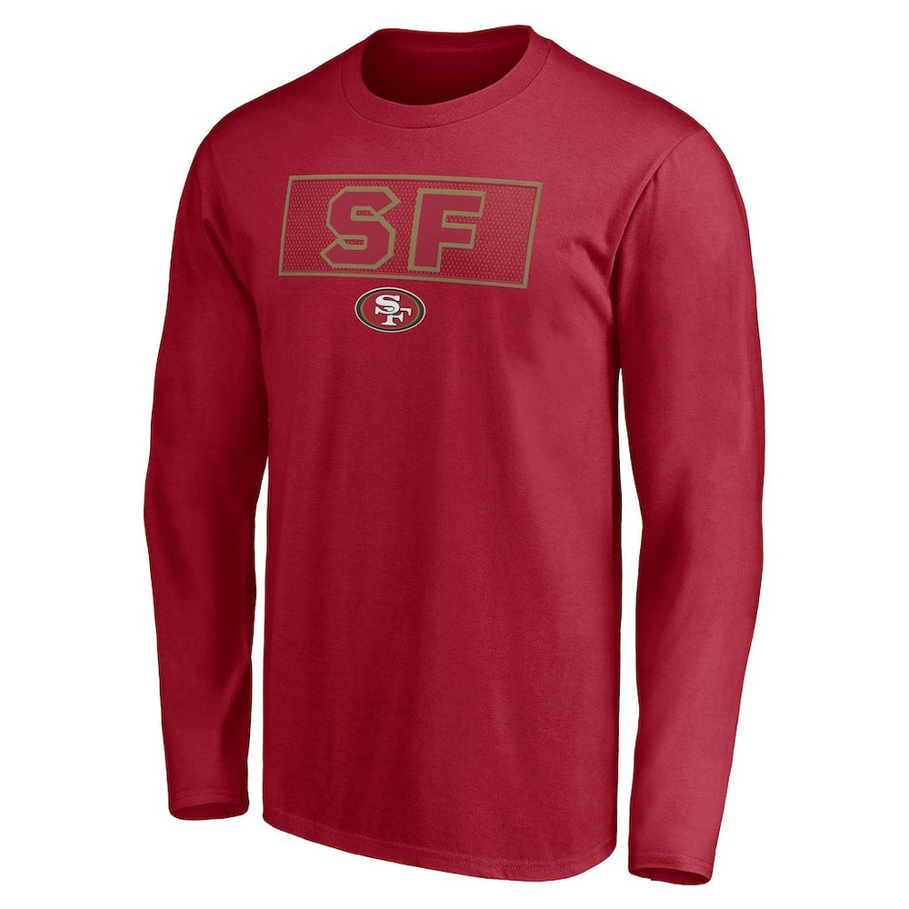 San Francisco 49ers Squad Throwbacks Long Sleeve T-Shirt - Scarlet cheap