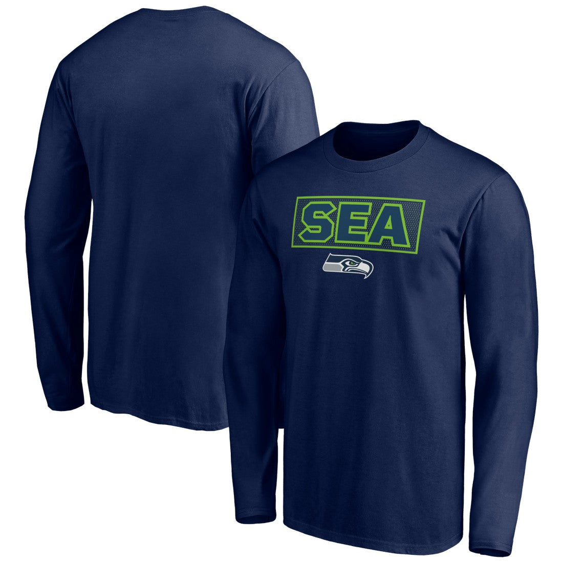Seattle Seahawks Squad Throwbacks Long Sleeve T-Shirt - College Navy discount
