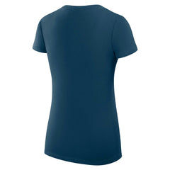 Los Angeles Angels G-III 4Her by Carl Banks Women's Super-Slim Fit Lightweight Heart V-Neck T-Shirt Navy