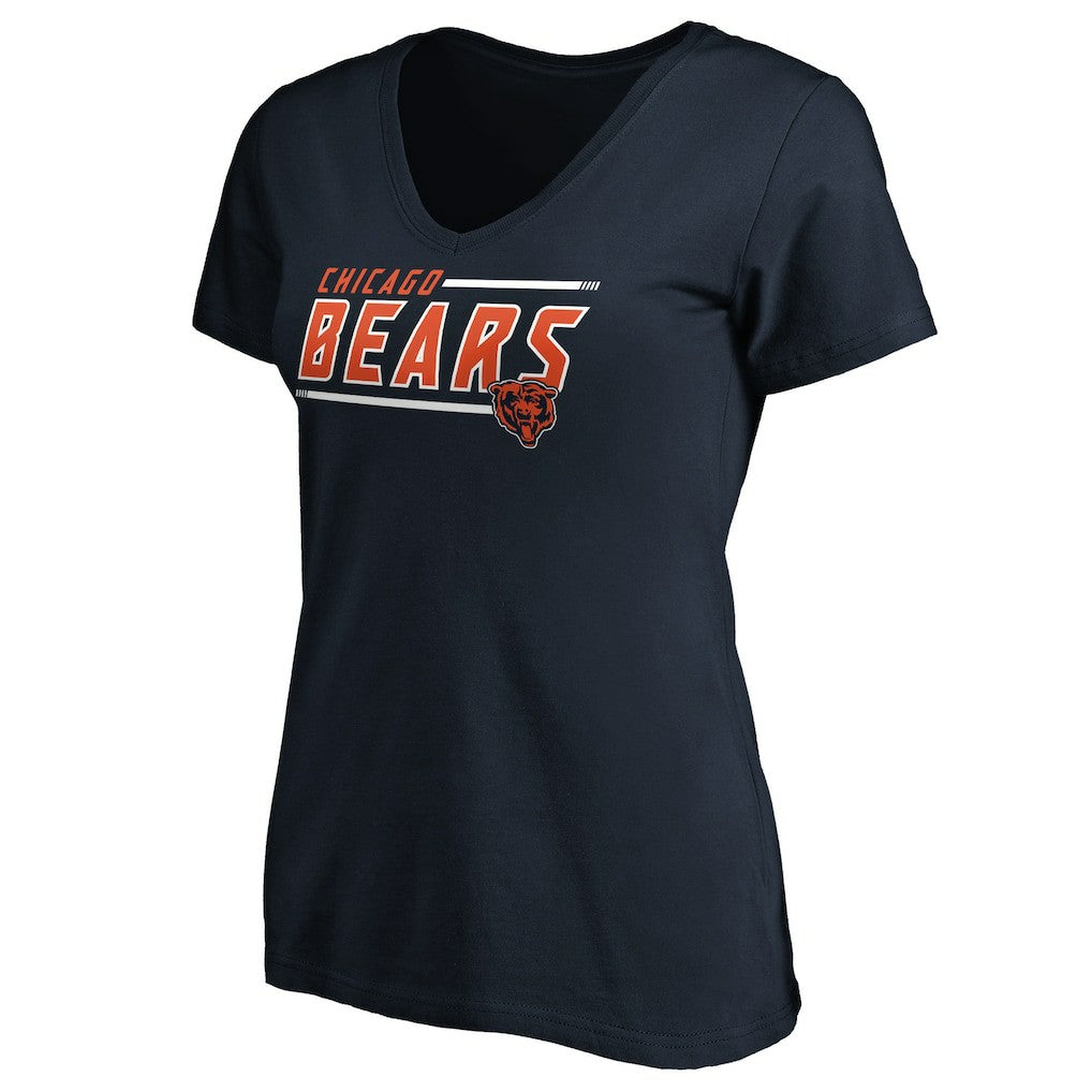 Chicago Bears Women's Mascot In Bounds V-Neck T-Shirt - Navy on sale