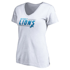 Detroit Lions Women's Mascot In Bounds V-Neck T-Shirt - White cheap