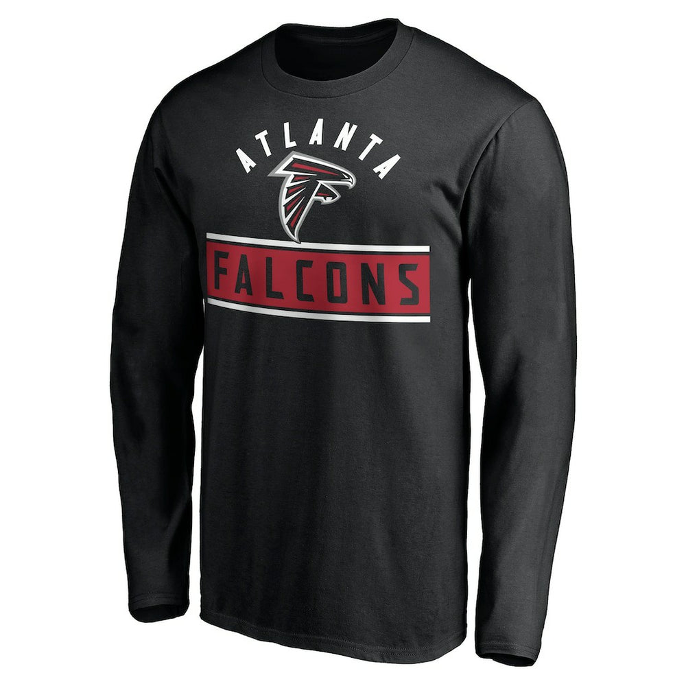 Atlanta Falcons Team Arch Knockout Long Sleeve T-Shirt - Black outlet