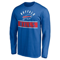 Buffalo Bills Team Arch Knockout Long Sleeve T-Shirt - Royal cheap