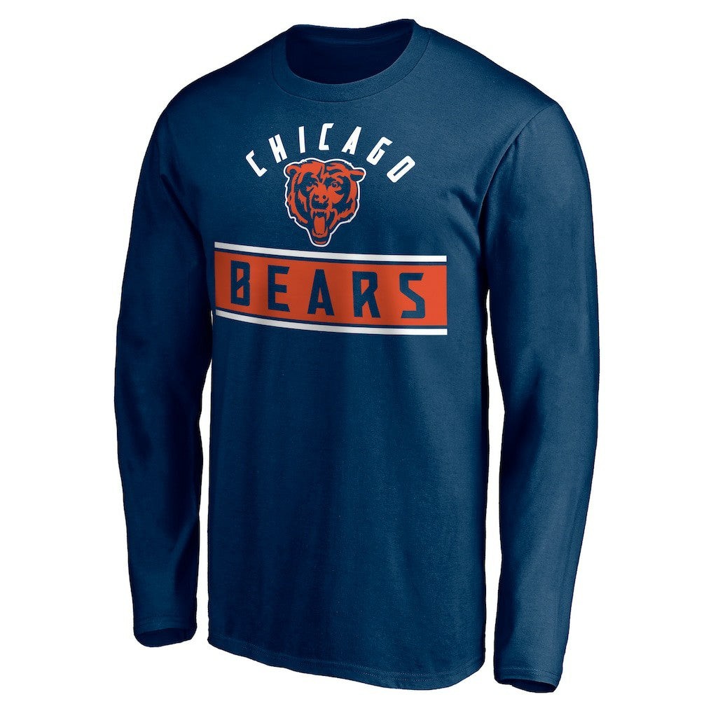 Chicago Bears Team Arch Knockout Long Sleeve T-Shirt - Navy cheap