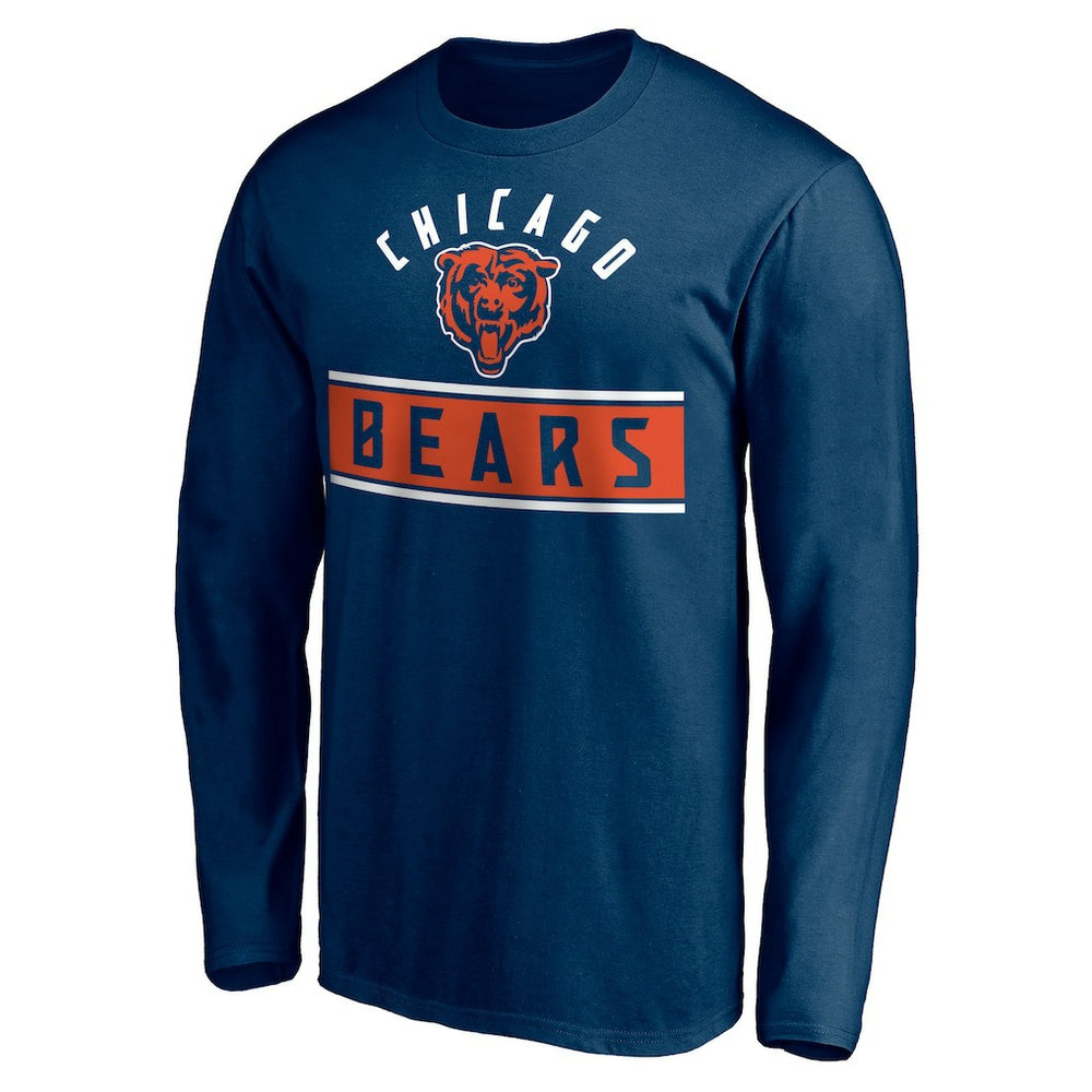 Chicago Bears Team Arch Knockout Long Sleeve T-Shirt - Navy cheap