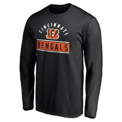 Cincinnati Bengals Team Arch Knockout Long Sleeve T-Shirt - Black sale