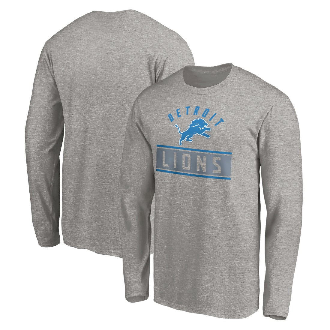 Detroit Lions Team Arch Knockout Long Sleeve T-Shirt - Heather Gray outlet