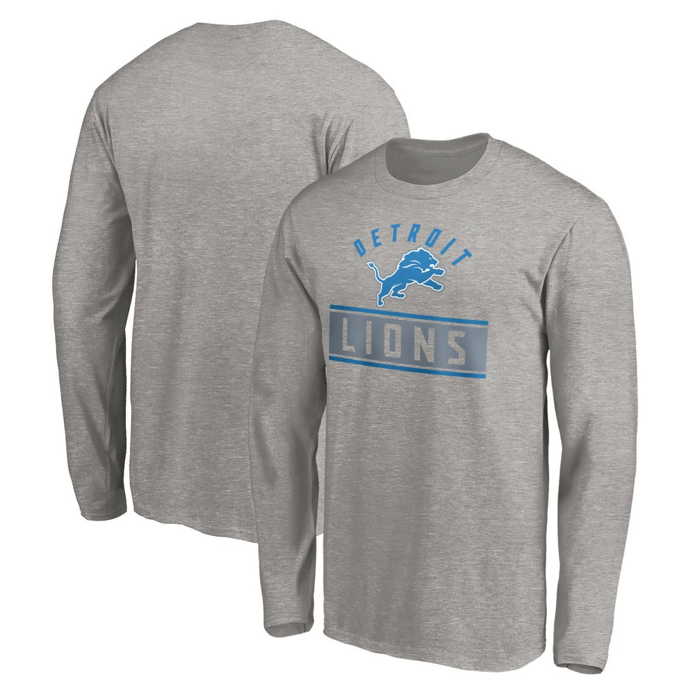 Detroit Lions Team Arch Knockout Long Sleeve T-Shirt - Heather Gray outlet