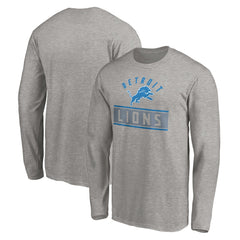 Detroit Lions Team Arch Knockout Long Sleeve T-Shirt - Heather Gray outlet
