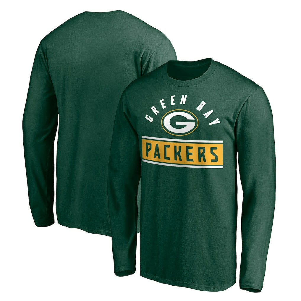 Green Bay Packers Team Arch Knockout Long Sleeve T-Shirt - Green outlet